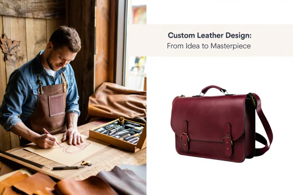 Custom Leather Design Process: From Concept to Finished Product