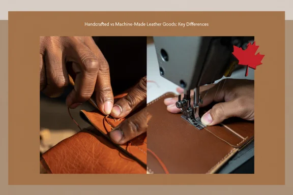 Handcrafted vs Machine-Made Leather Goods: Quality Differences Explained